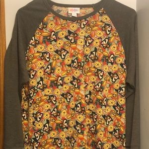 Lularoe Winnie the Pooh Disney print shirt